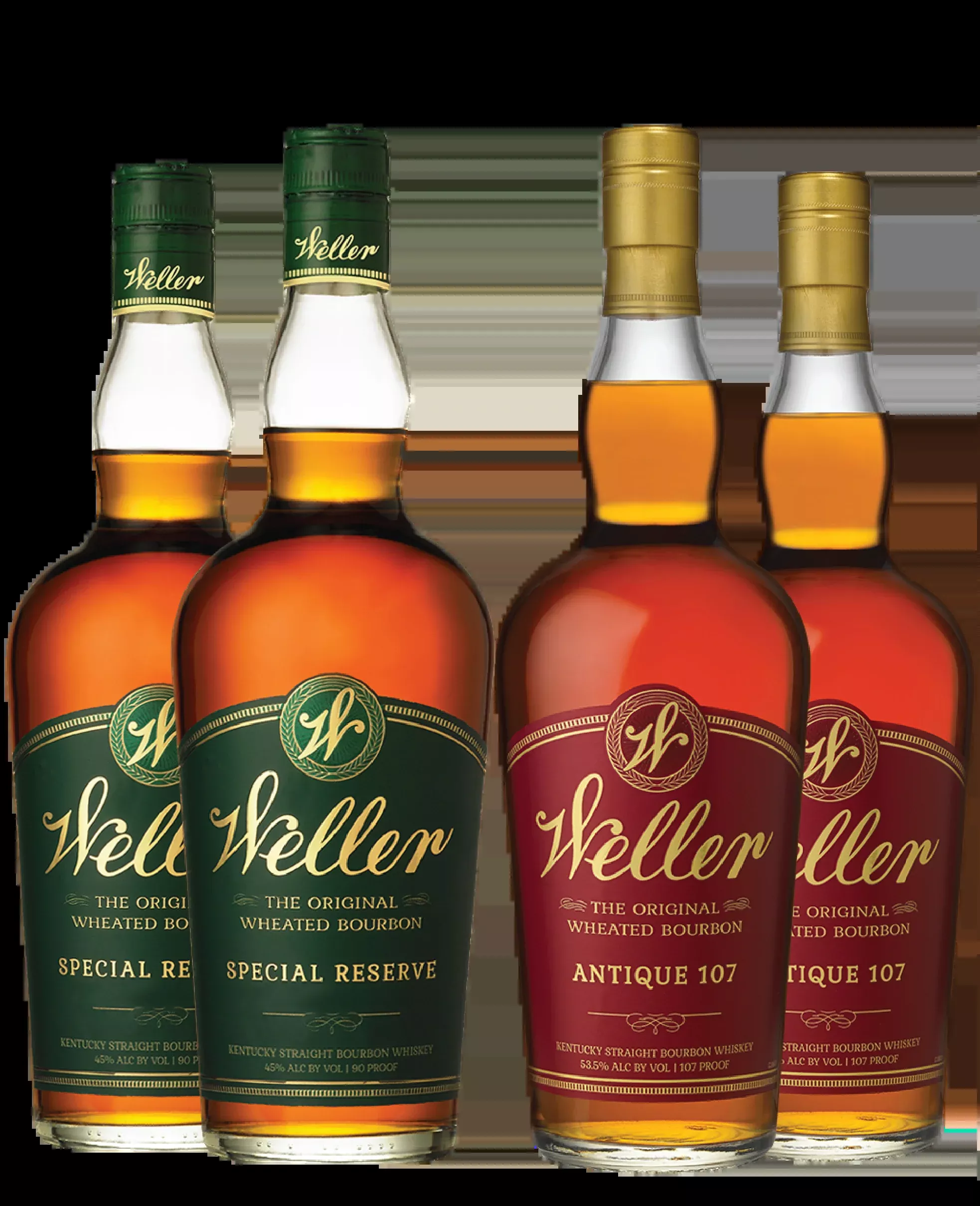 2 W.L. Weller Special Reserve and 2 Antique 107 Bourbon Bundle