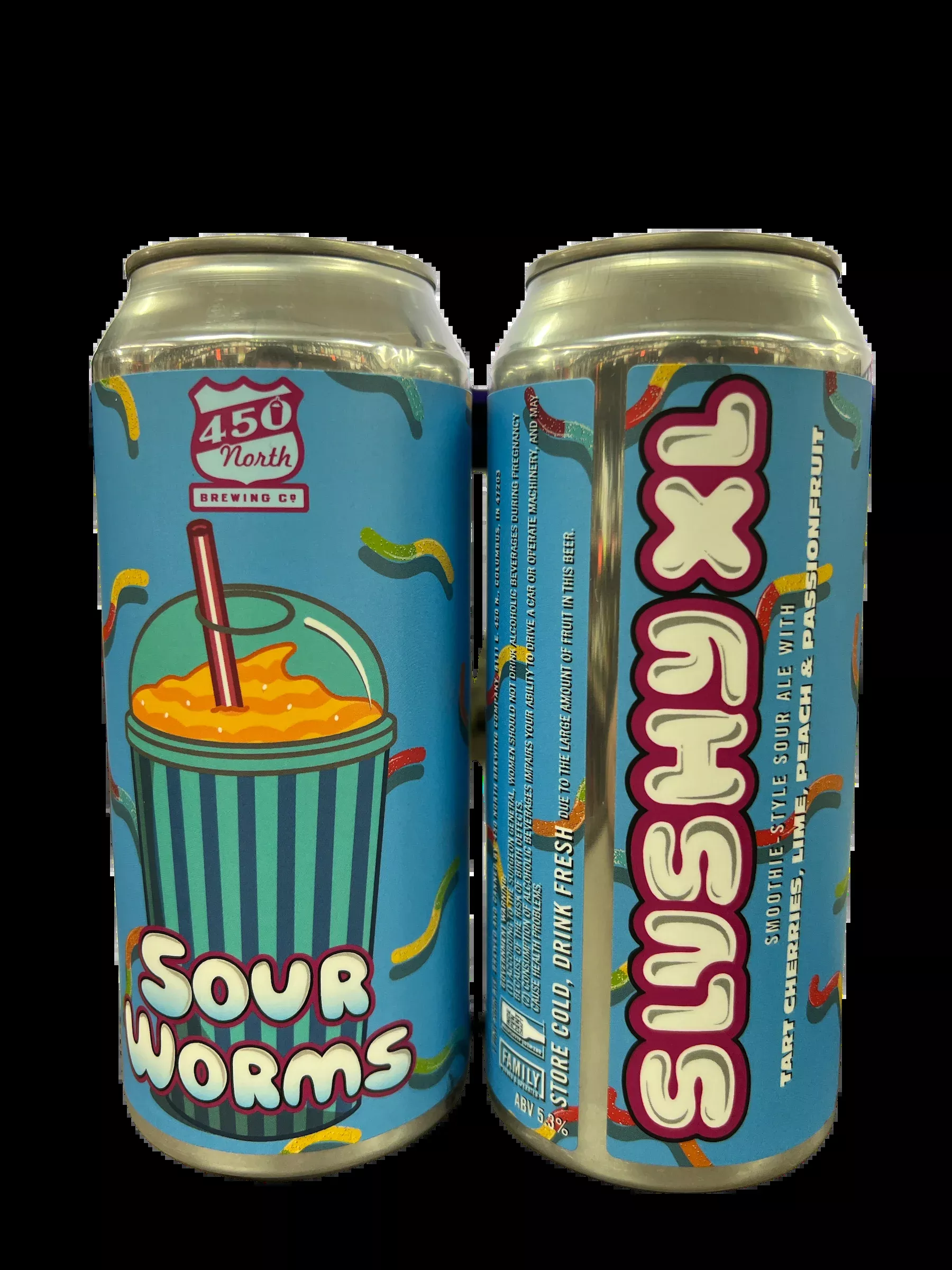 450 North Sour Worms Slushy XL