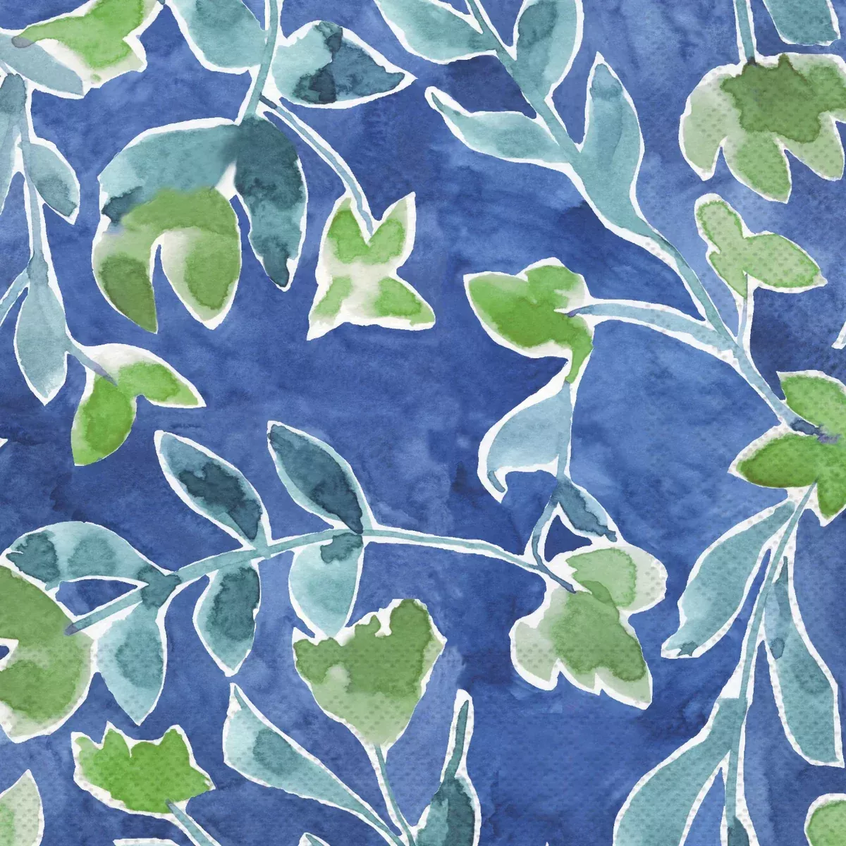 Azure And Ivy Blue Paper Beverage Napkins