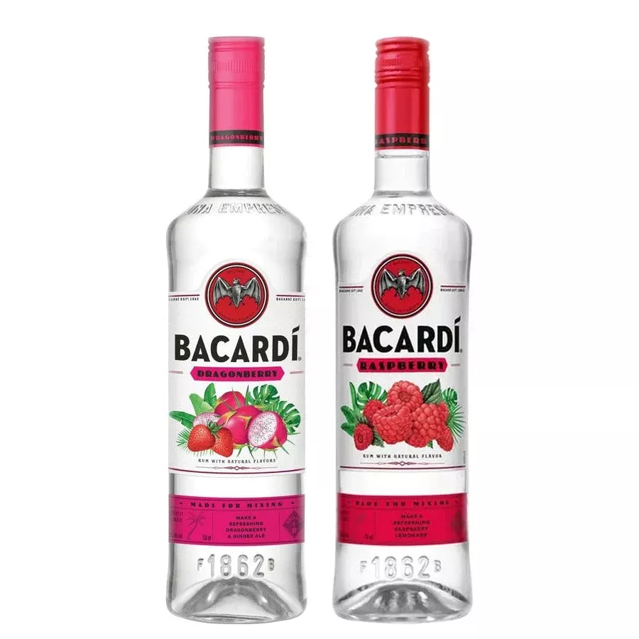 Bacardi Dragon Berry Flavored Rum & Bacardi Raspberry Bundle