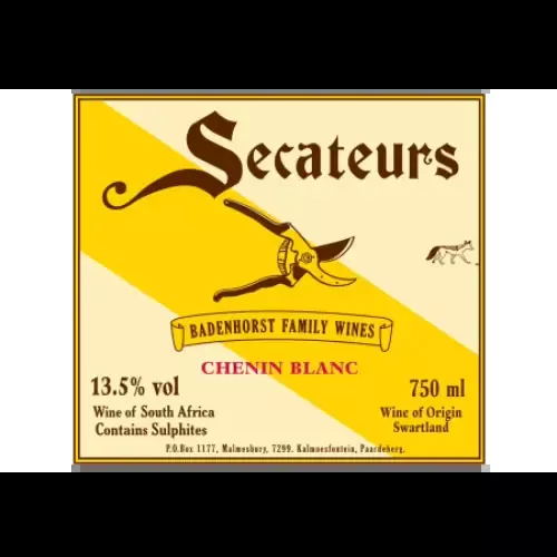 A.A. Badenhorst Secateurs Chenin Blanc Swartland