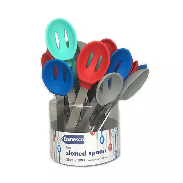 BIA Cordon Bleu Mini Slotted Spoon- Assorted Colors