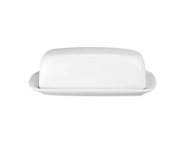 BIA Cordon Bleu White Porcelain Butter Dish