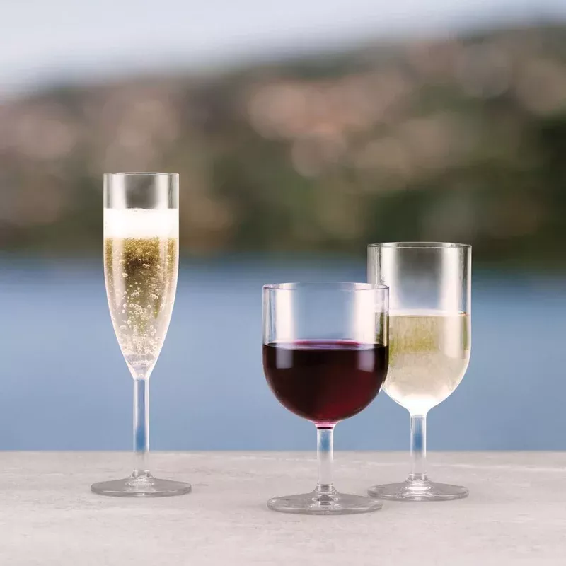 Bodum Set of 6 Oktett Plastic Wine Glasses