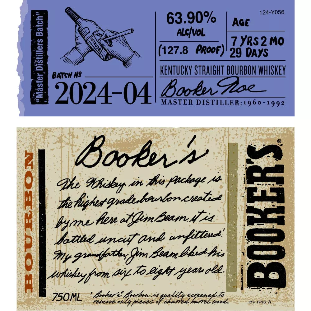 Booker's Bourbon 2024-04 "Master Distiller’s Batch"