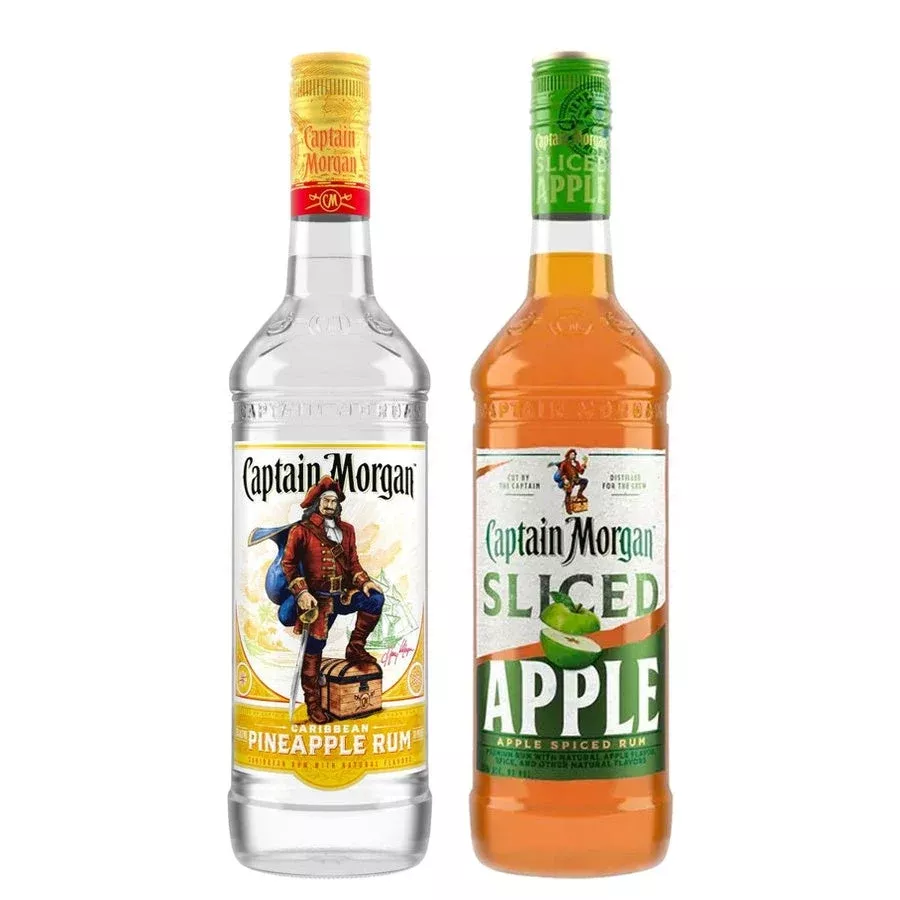 Captain Morgan Pineapple Rum & Captain Morgan Sliced Apple Spiced Rum Bundle