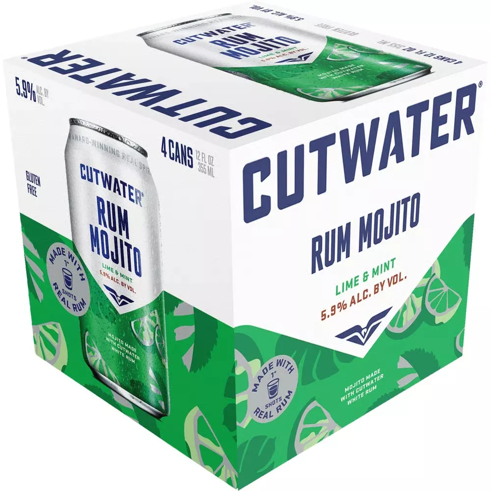 Cutwater Cocktails - Rum Mojito - 4 Pack