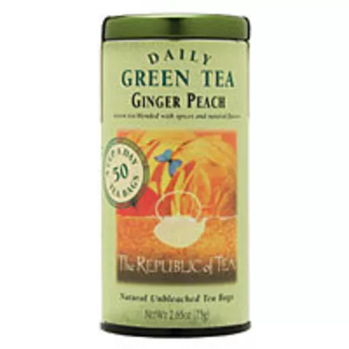 . Daily Green Tea Bags • Ginger Peach 50ct