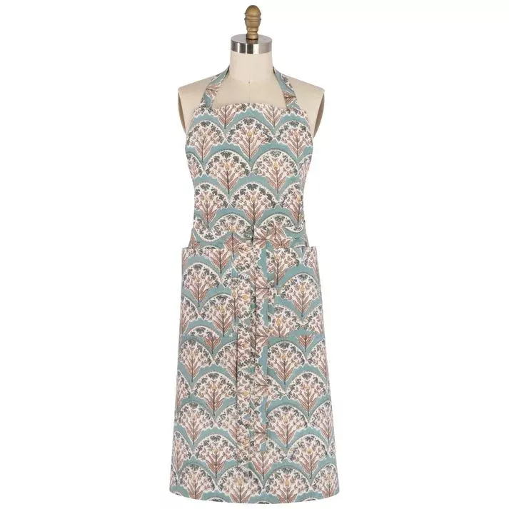 Danica Heirloom Bouquet Block Print Apron