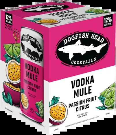 Dogfish Head Vodka Mule Passion Fruit Citrus 4-Pack