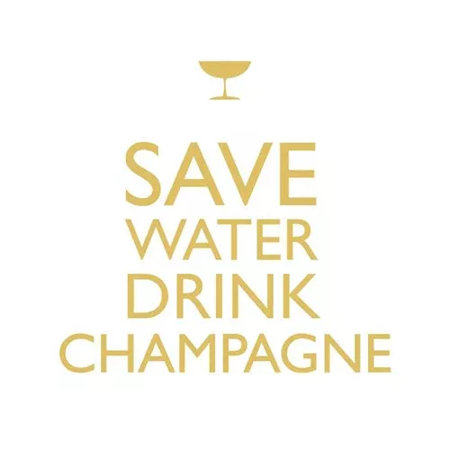 Drink Champagne! Paper Beverage Napkins