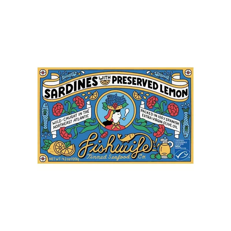 Fishwife Sardines with Preserved Lemon