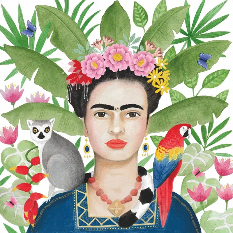 Frida Paper Beverage Napkins