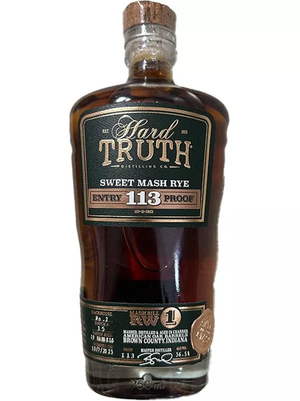 Hard Truth Sweet Mash Rye Whiskey 113 Proof