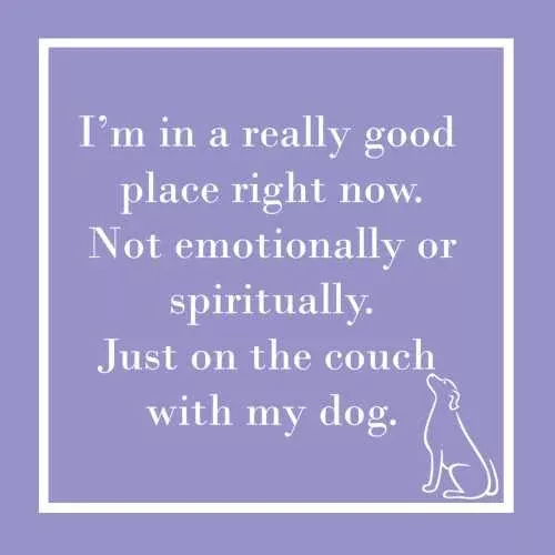 In A Good Place Dog Beverage Napkins