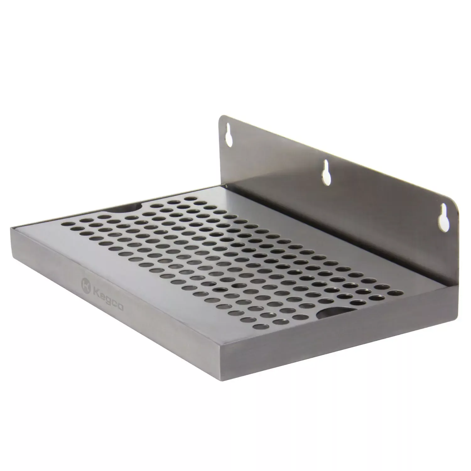 Kegco 10" Stainless Steel Wall Mount With Drain