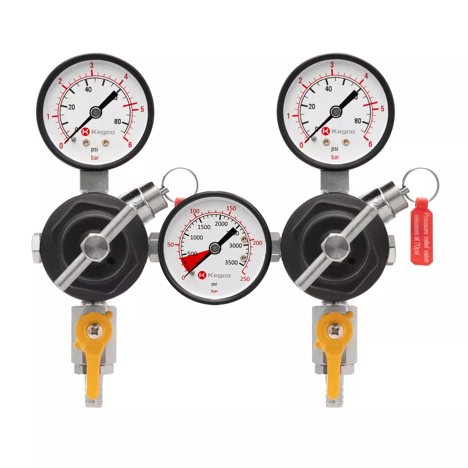 Kegco Commercial Grade Dual Body CO2 Draft Beer Regulator