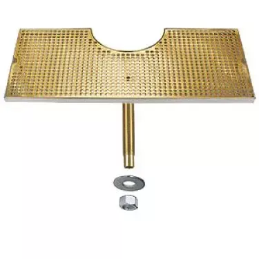 MicroMatic 24" Surface Mount - 7-7/8" Cut-Out - SS/PVD Brass w/Drain