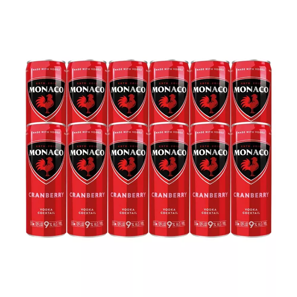 Monaco Cranberry Cocktail 355ml 12-Pack