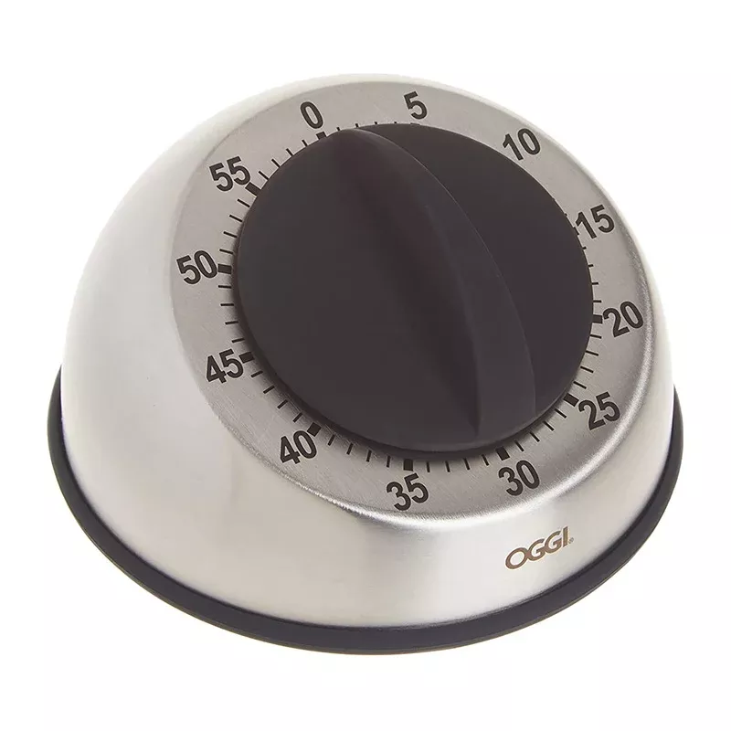 Oggi Countdown 60 Minute Stainless Steel Kitchen Timer