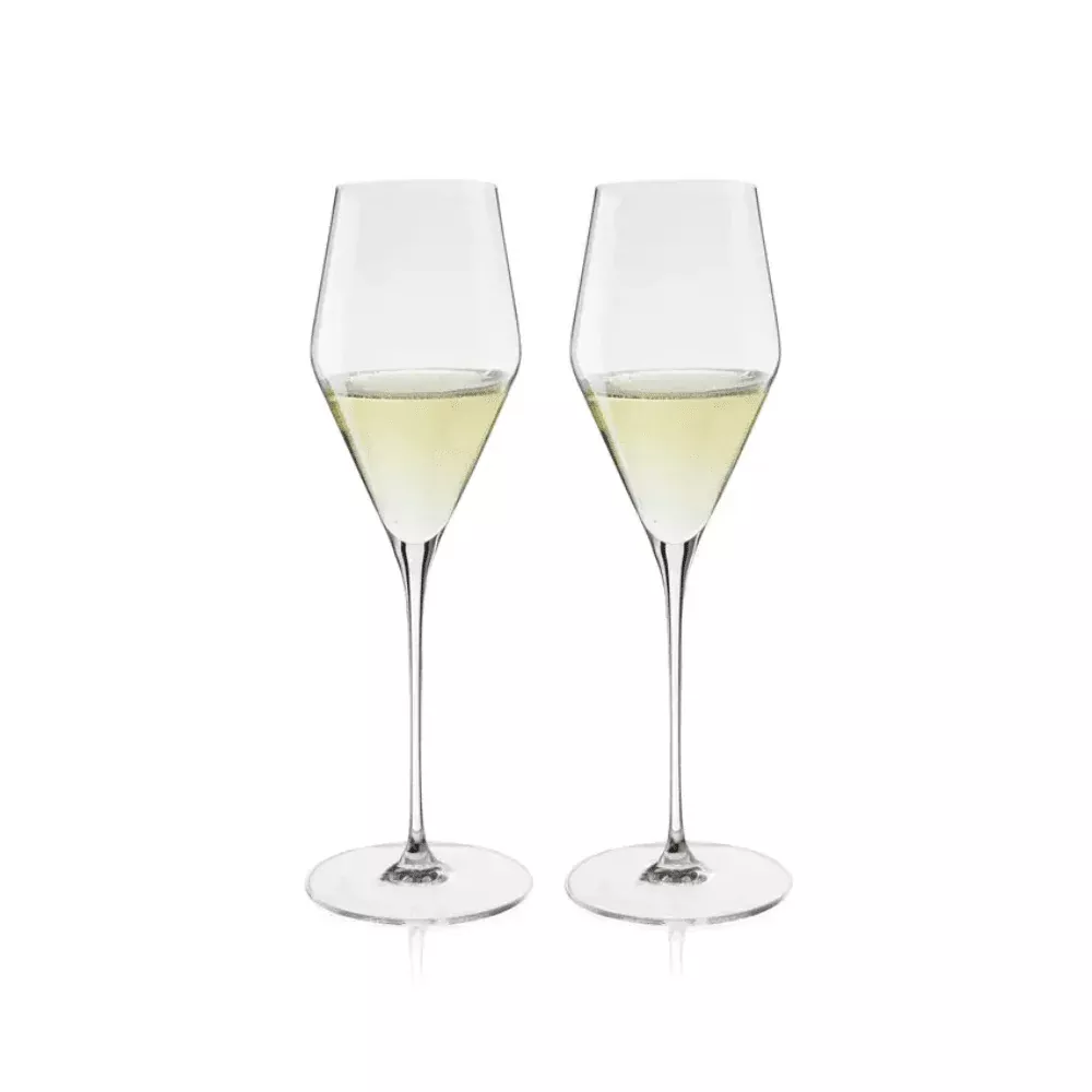 Spiegelau Definition Stemmed Crystal Champagne Glasses Set of 2