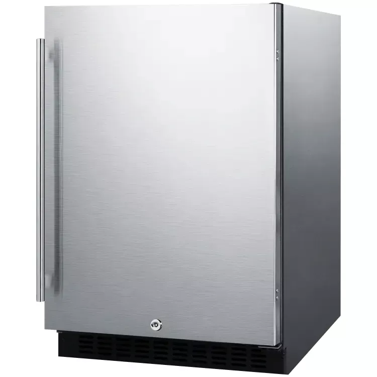 Summit 4.8 cf Built-In Undercounter ADA Compliant All-Refrigerator - Stainless Steel Exterior