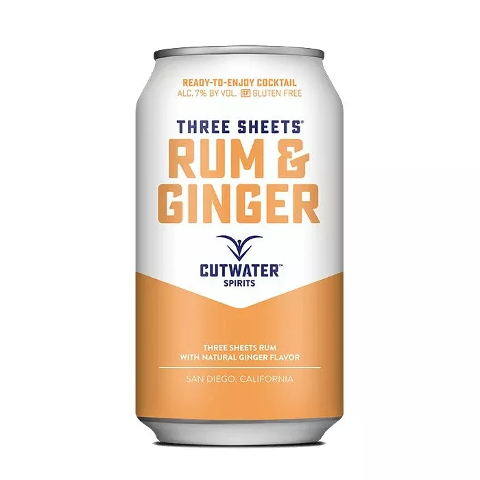 Three Sheets Rum & Ginger (4 Pack - 12 Ounce Cans)