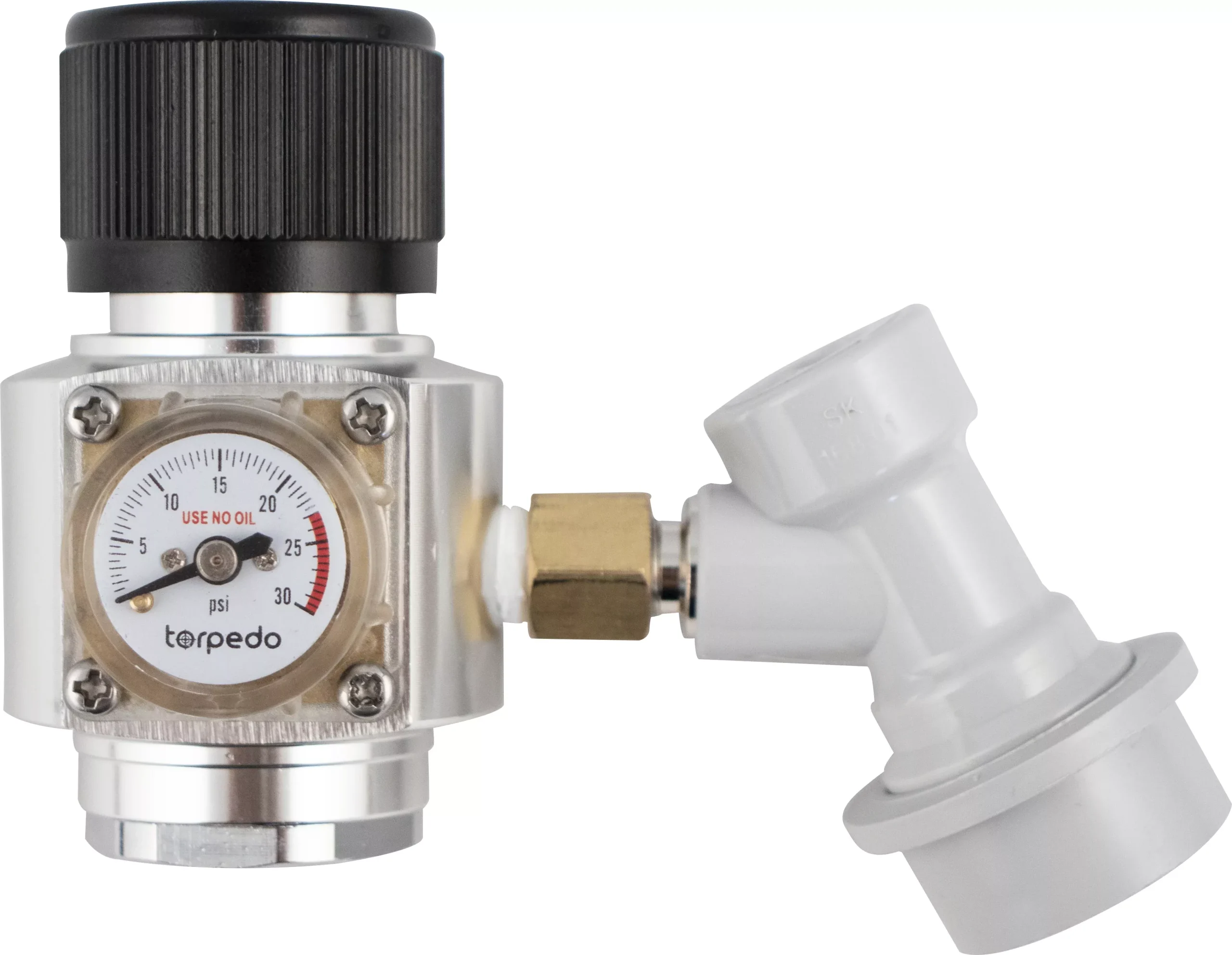 Torpedo™ Mini CO2 Regulator Kit - Ball Lock Quick Disconnect (QD)